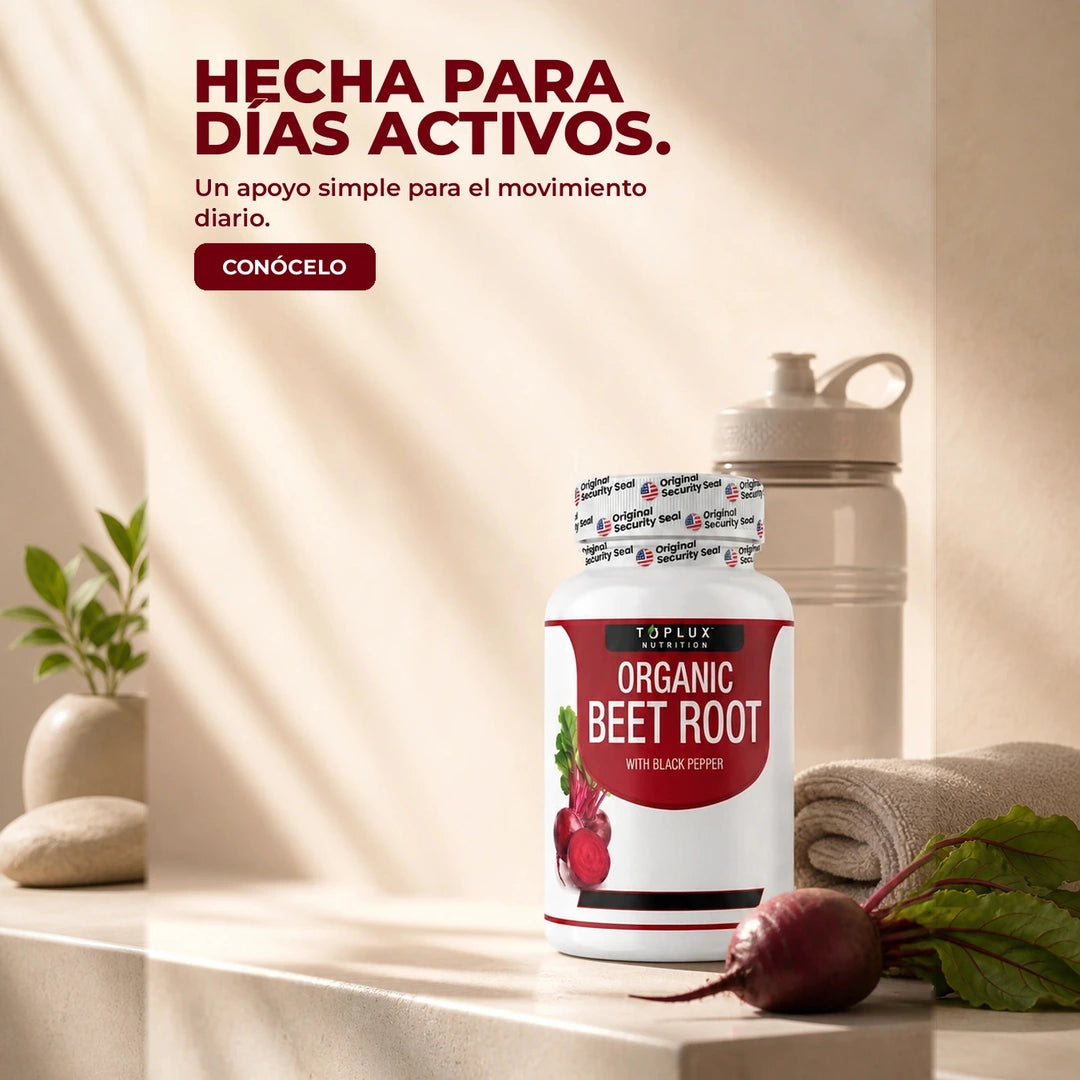 TOPLUX Organic Beet Root — Hecha Para / Días Activos.