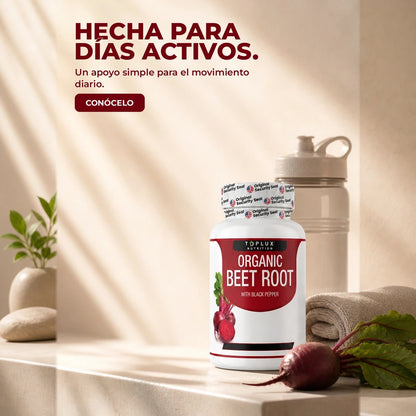 TOPLUX Organic Beet Root — Hecha Para / Días Activos.