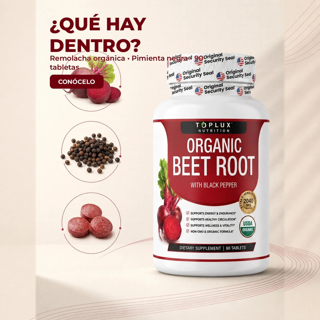 TOPLUX Organic Beet Root — ¿Qué Hay / Dentro?