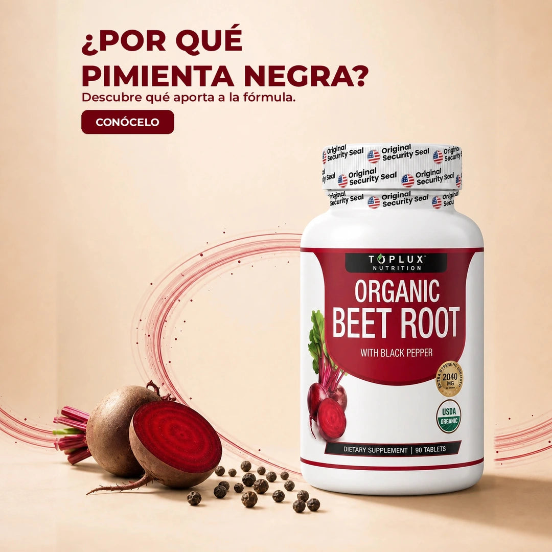 TOPLUX Organic Beet Root — ¿Por Qué / Pimienta Negra?